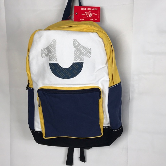 true religion backpack yellow